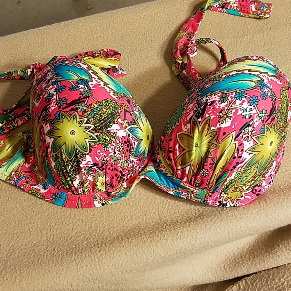 Multi color bikini top